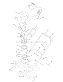 General Assembly Diagram and Parts List for 31A-2M1A752 2008 Yard Machines Snow Blower